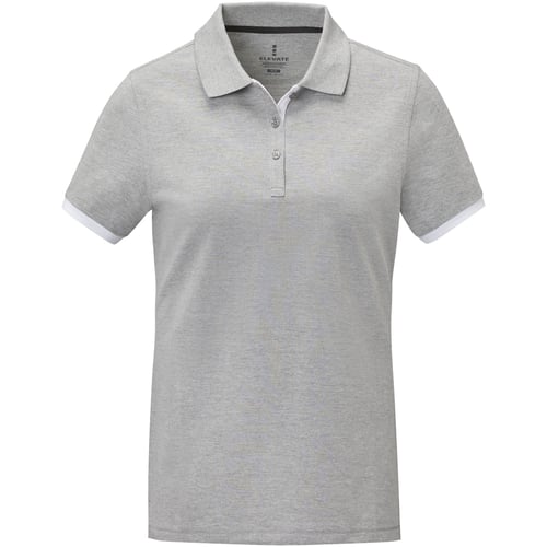 Polo de manga corta de dos tonos para mujer "Morgan"