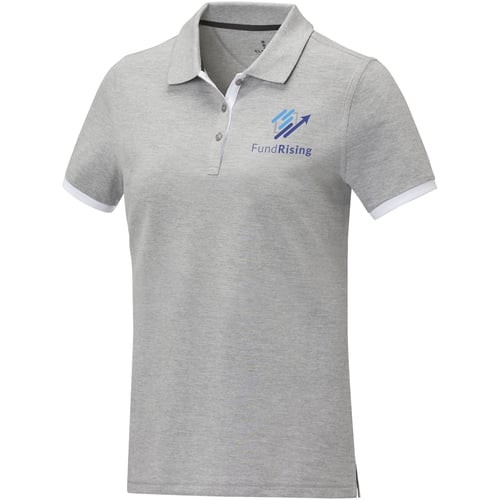 Polo de manga corta de dos tonos para mujer "Morgan"