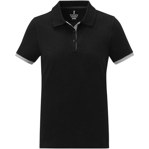 Polo de manga corta de dos tonos para mujer "Morgan"
