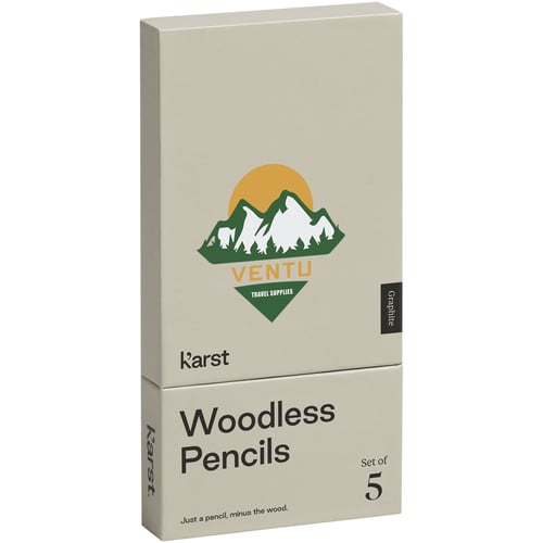 Set de 5 lápices de grafito 2B sin madera "Karst®"