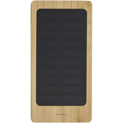 Batería externa solar de bambú de 8000 mAh "Alata"