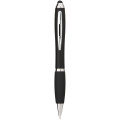 Bolígrafo stylus de color con empuñadura negra "Nash"