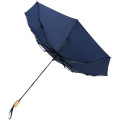 Paraguas plegable de 21" de PET reciclado resistente al viento "Birgit"