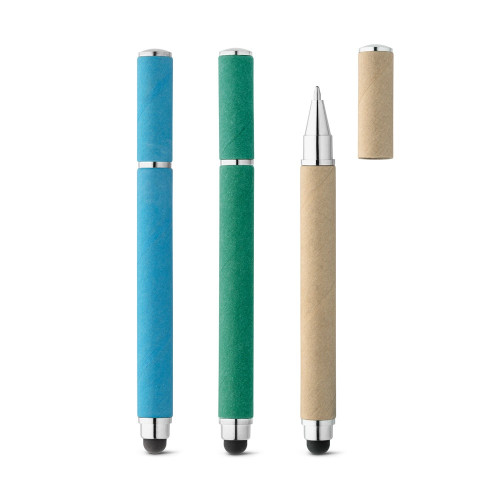 PAPYRUS. Bolígrafo en papel kraft y ABS con punta táctil
