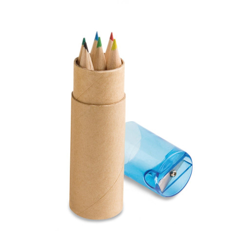 ROLS. Caja con 6 lápices de color