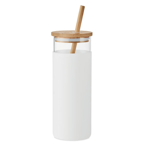 STRASS Vaso de 450 ml con tapa bambú